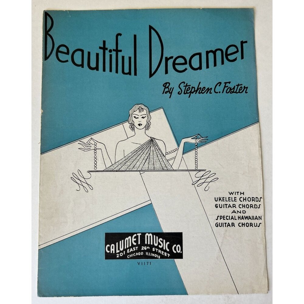 "Beautiful Dreamer" By‎ Stephen C Foster - Vintage 1935 Sheet Music